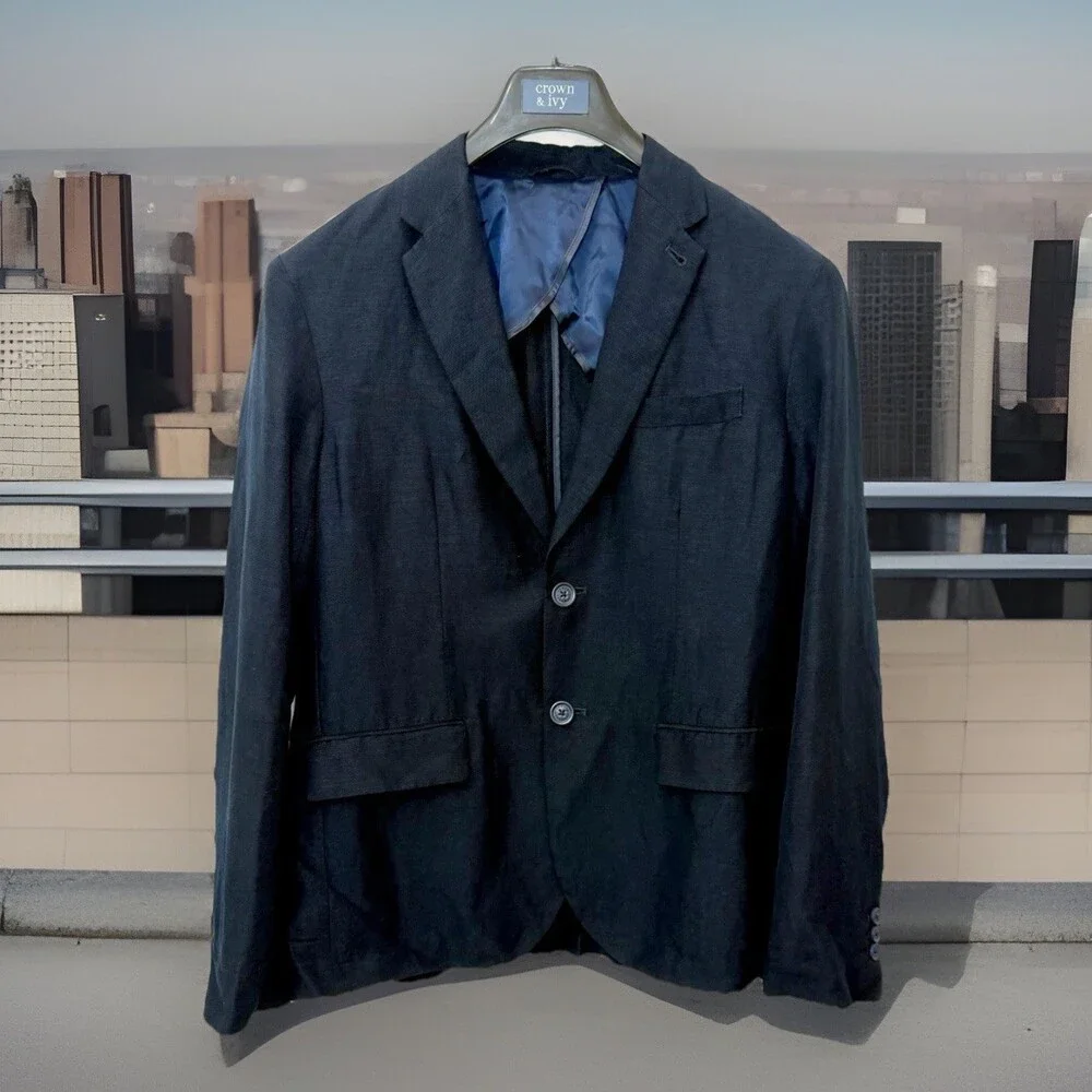 A/X Armani Exchange Linen-Blend 2-Button Sport Coat - Men’s Size 40R - $220 New